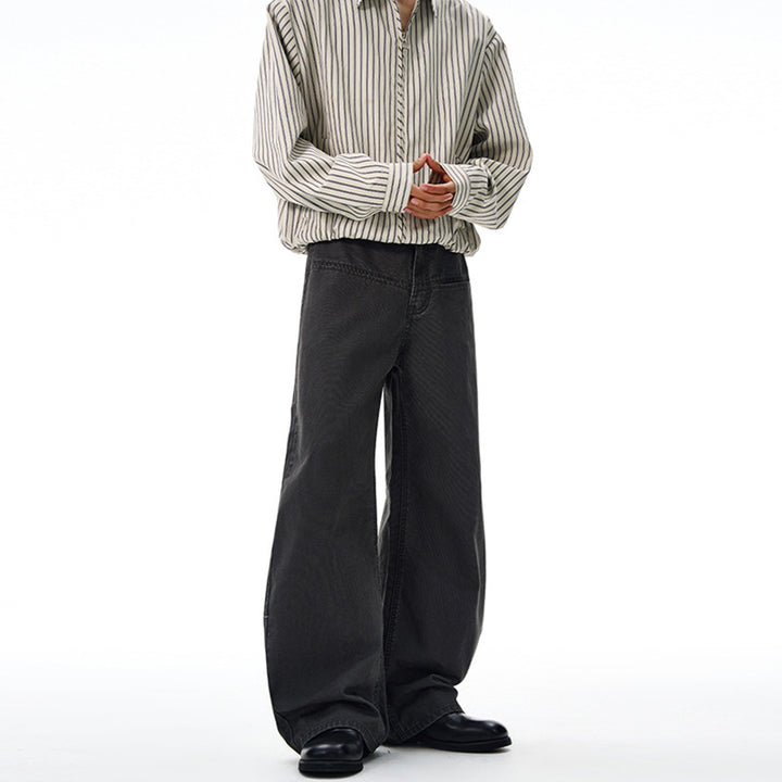 Herren Weitfallende Denimhose im Baggy‑Cut mit elastischem Bund Drune