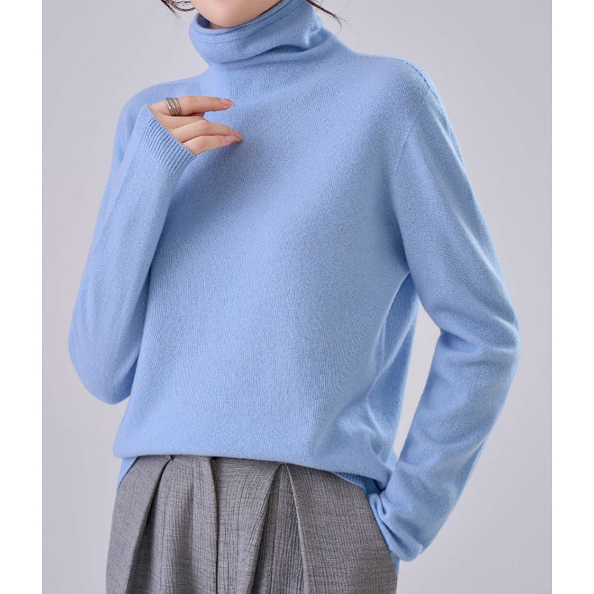 Damen Leichter Kaschmir-Mix Rollkragenpullover mit feinem Soft-Finish und schmaler Silhouette Drune