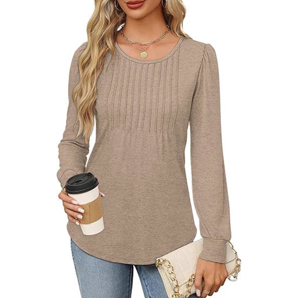 Damen Elegantes und lässiges Shirts mit Rüschendetails Drune