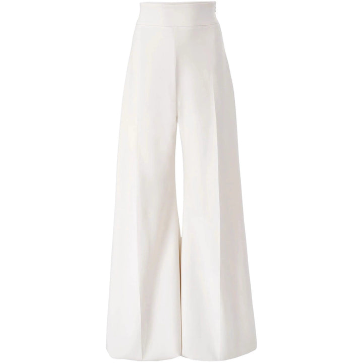 Damen Hochtaillierte Palazzo‑Hose mit weitem Bein und Bügelfalte Drune