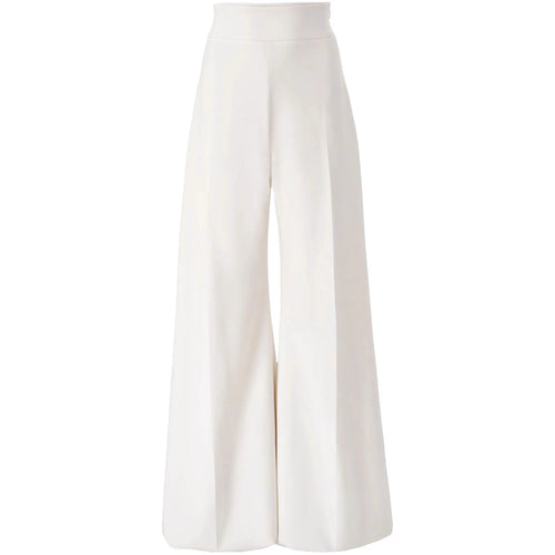 Damen Hochtaillierte Palazzo‑Hose mit weitem Bein und Bügelfalte Drune