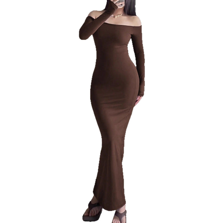 Damen Etuikleid mit schulterfreier, eleganter Silhouette Drune