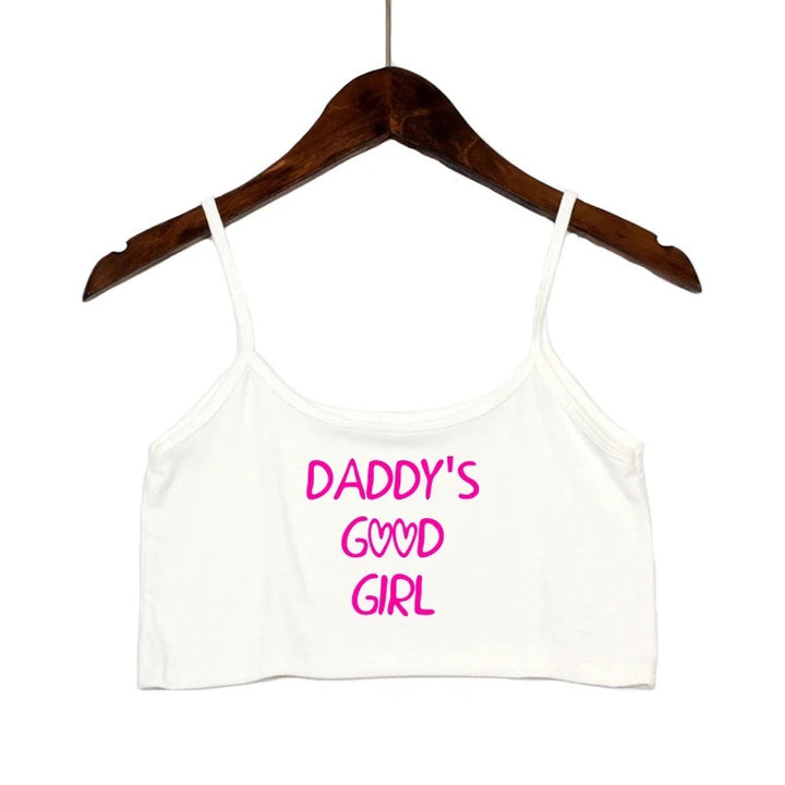 Damen modisches Crop-Top mit verzierten Trägern Drune