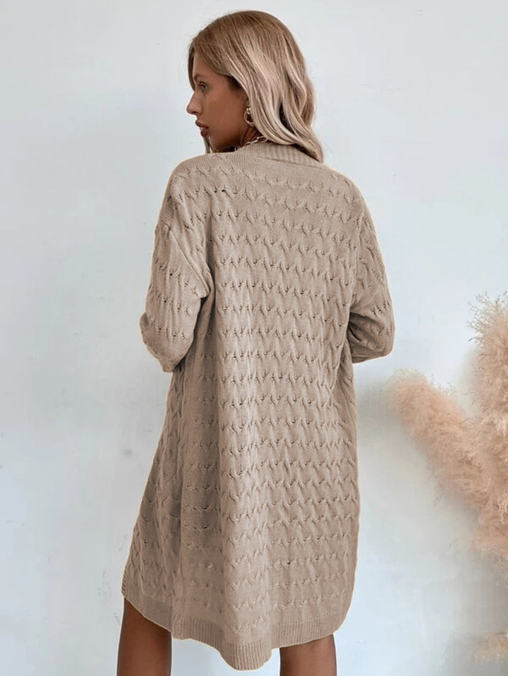 Damen Strickjacke mit modernem Muster und lässigem Schnitt Drune