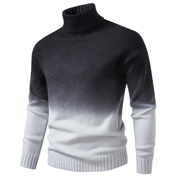 Herren Rollkragenpullover mit sanftem Farbverlauf und Feinstrick-Qualität Drune
