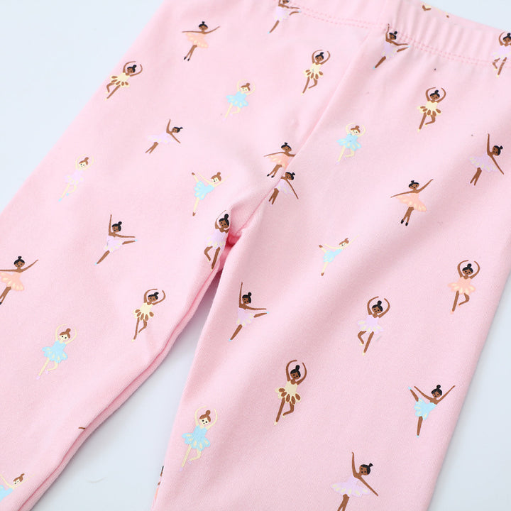 Mädchen Leggings mit bezauberndem Ballett-Motiv Drune