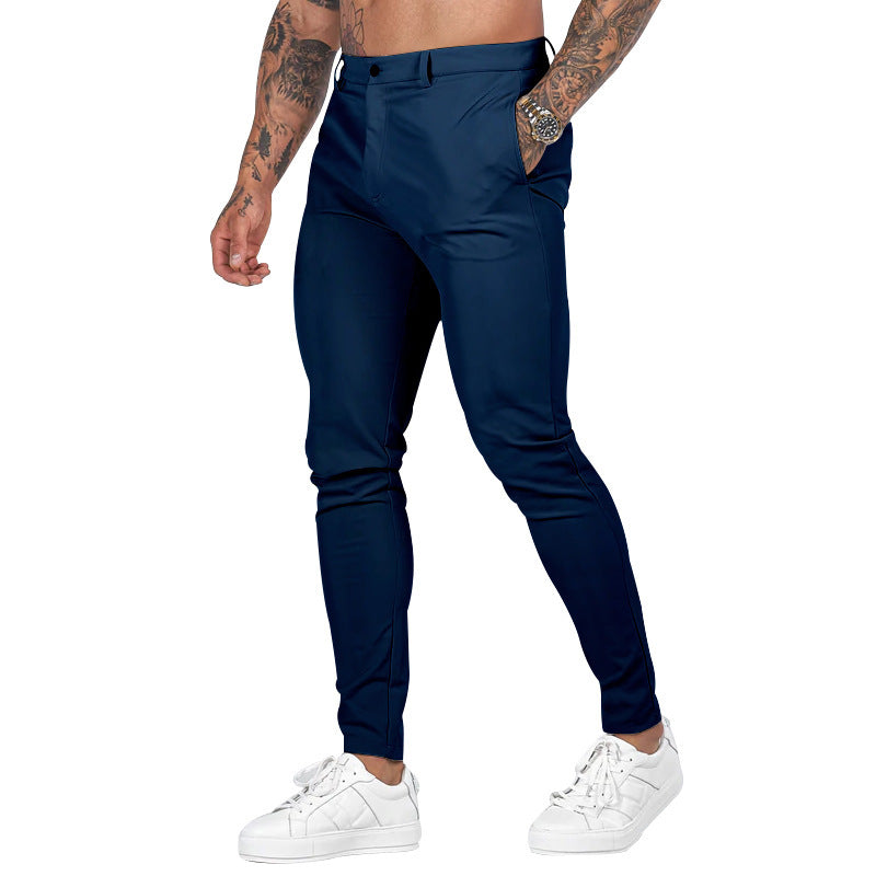 Herren Slim-Fit Chinohose mit modernem Design und elastischem Bund Drune