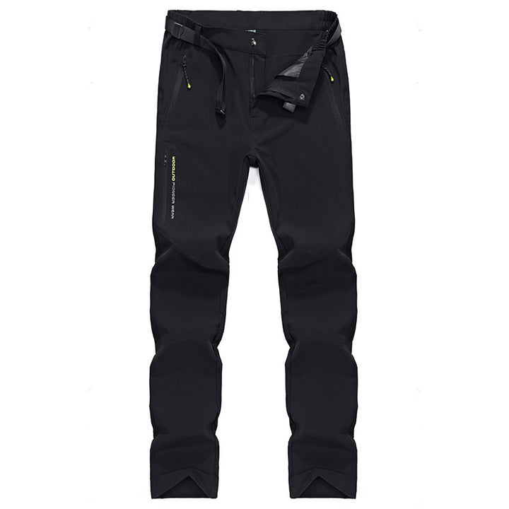 Damen Stretch-Softshell Outdoorhose mit vorgeformten Knien, verstellbarem Bund und Reißverschlusstaschen Drune