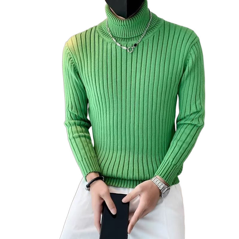 Herren Hochwertiger Strickpullover mit Stehkragen Drune