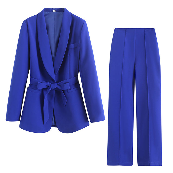 Damen Elegante High‑Waist Palazzo‑Hose mit durchgehender Bügelfalte und Clean‑Finish Drune