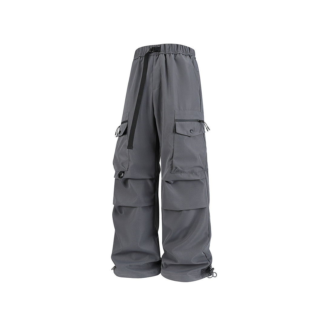 Herren Weite Utility-Cargohose mit Multifachtaschen, verstellbarem Saum und integriertem Gurt Drune