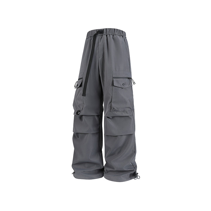 Herren Weite Utility-Cargohose mit Multifachtaschen, verstellbarem Saum und integriertem Gurt Drune