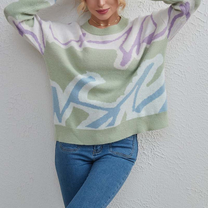 Drune | Pullover mit Farbblock