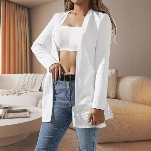 Damen elegante Jacke mit strukturiertem Design Drune