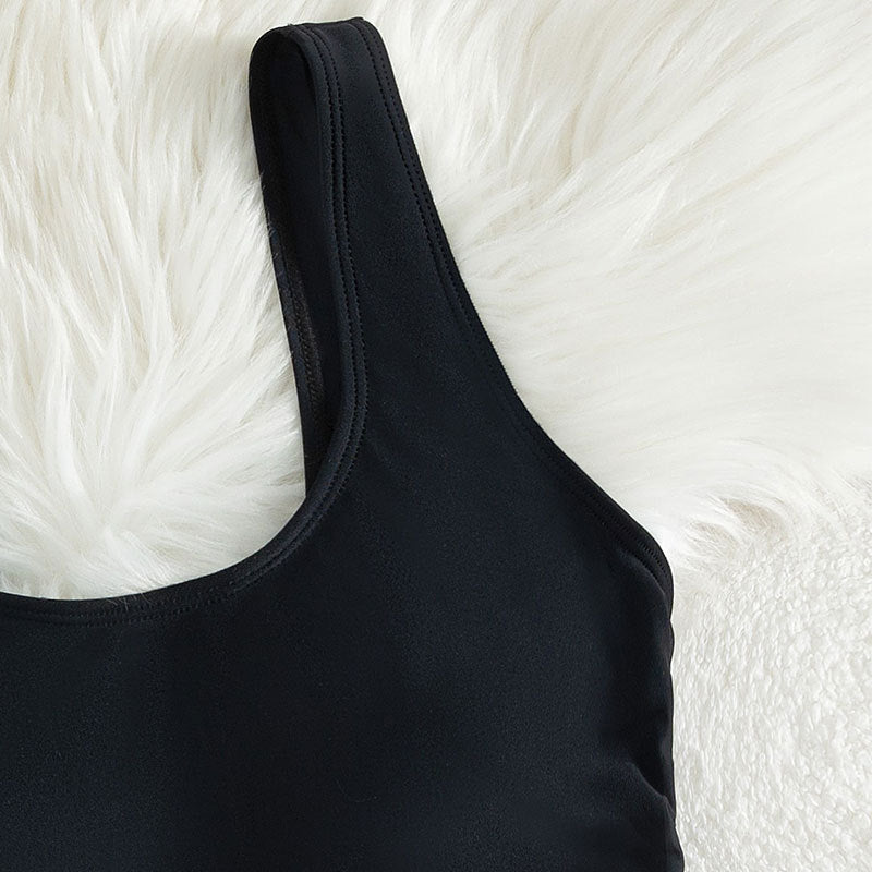 Damen Einteiliger Badeanzug mit raffiniertem Cut-Out und Schnürdetail Drune