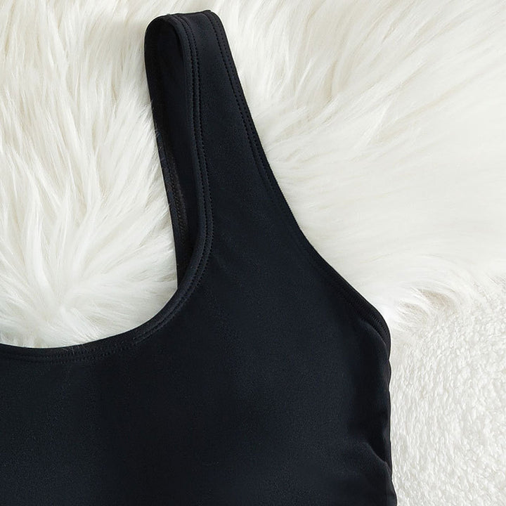 Damen Einteiliger Badeanzug mit raffiniertem Cut-Out und Schnürdetail Drune