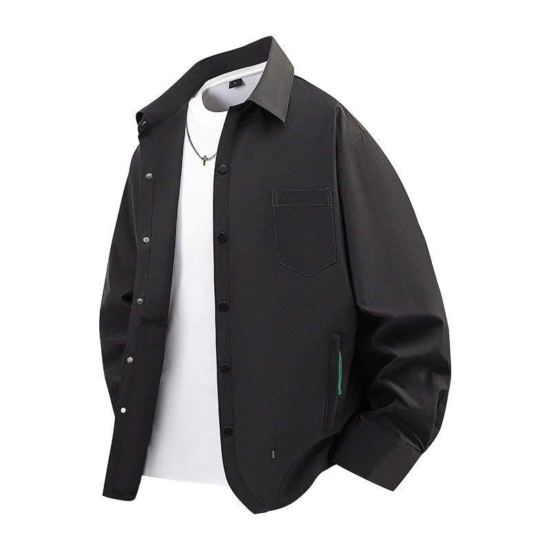Herren Modische und lässige Overshirt Jacke Drune