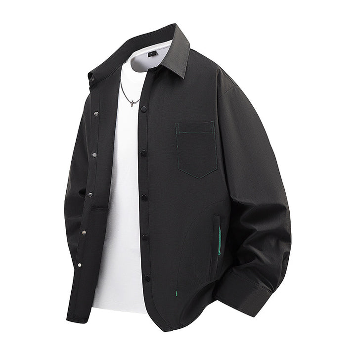 Herren Modische und lässige Overshirt Jacke Drune