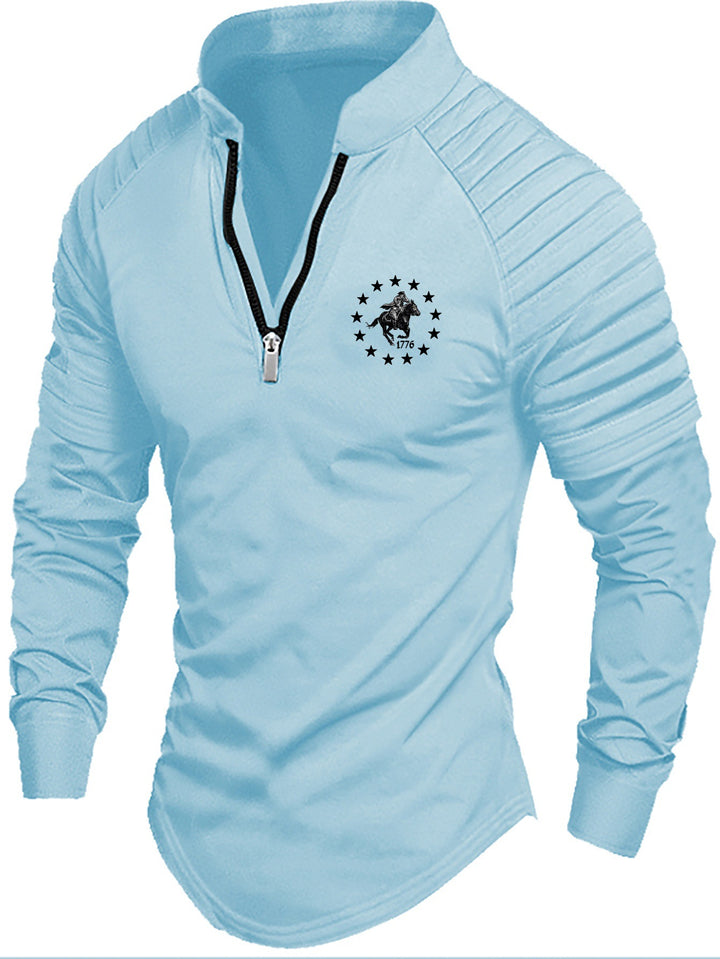 Herren Sportlicher Pullover mit elegantem Reißverschluss und praktischen Details Drune
