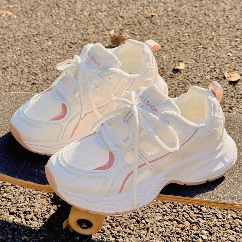 Damen Sportliche Mesh-Sneaker mit dämpfender Sohle und modernem Design Drune