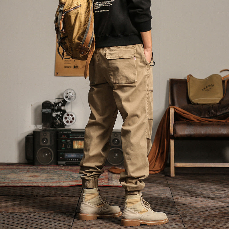 Herren Tapered-Cargojogger mit elastischem Komfortbund, Pattentaschen und Knöchelbündchen Drune
