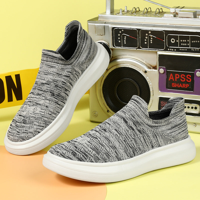 Unisex nahtloser Sock-Sneaker mit stoßdämpfender Wabenlaufsohle und atmungsaktivem Strickschaft Drune