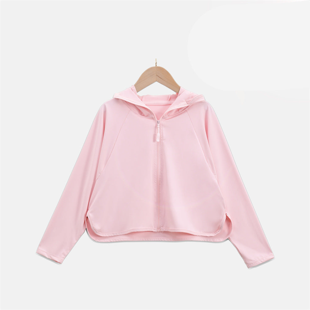 Damen Leichte UV-Schutzjacke mit Kapuze und atmungsaktiven Eigenschaften Drune