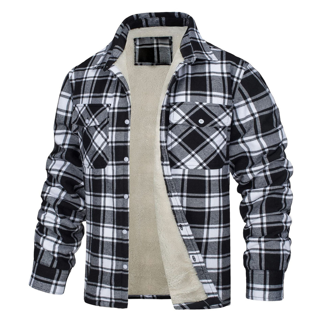 Drune - Gestreifte Flanelljacke