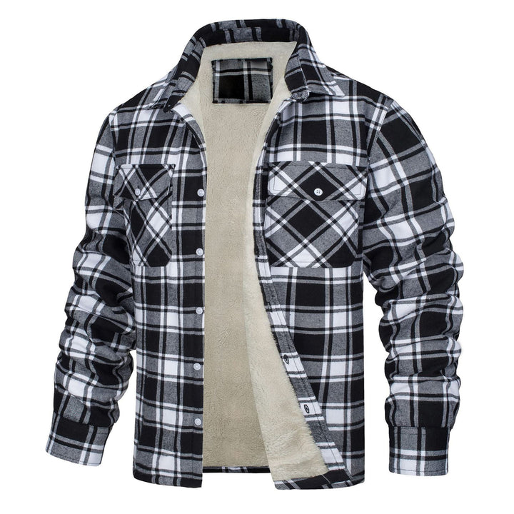 Drune - Gestreifte Flanelljacke