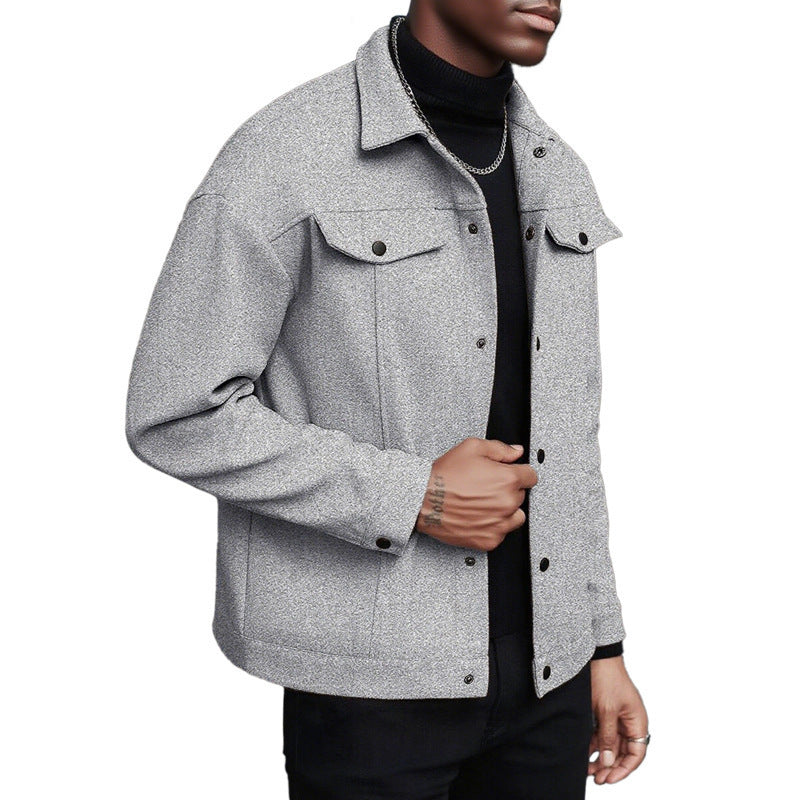 Herren weiche und modische Overshirtjacke Drune