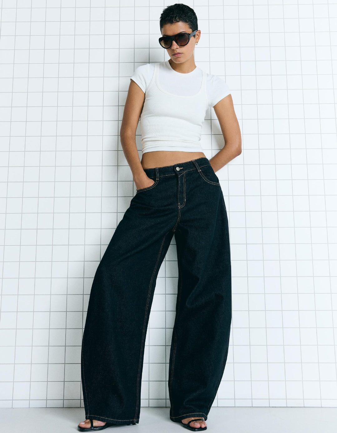 Damen Oversized Jeansjacke Drune