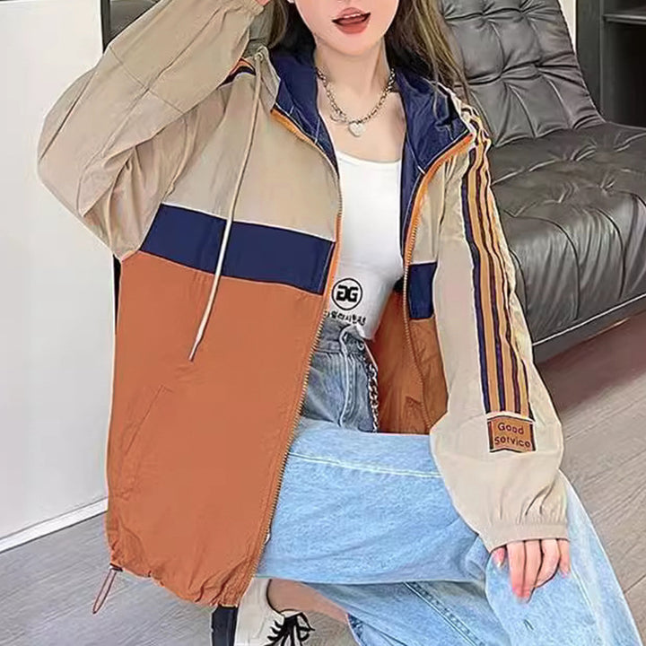 Damen Leichte Sportjacke mit praktischen Reißverschlusstaschen Drune