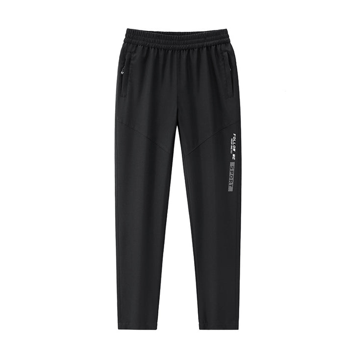 Herren Sportive tapered Jogginghose mit elastischem Bund, Reißverschlusstaschen und atmungsaktivem Funktionsmaterial Drune