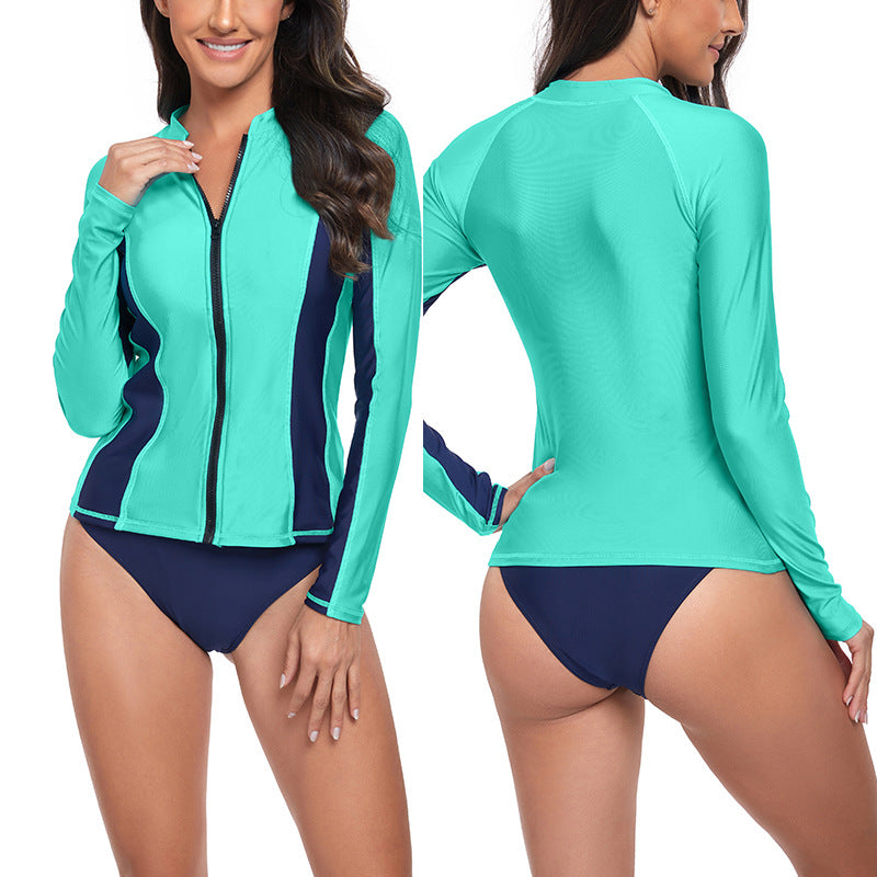 Damen UV-Schutz Surfjacke mit Reißverschluss Drune