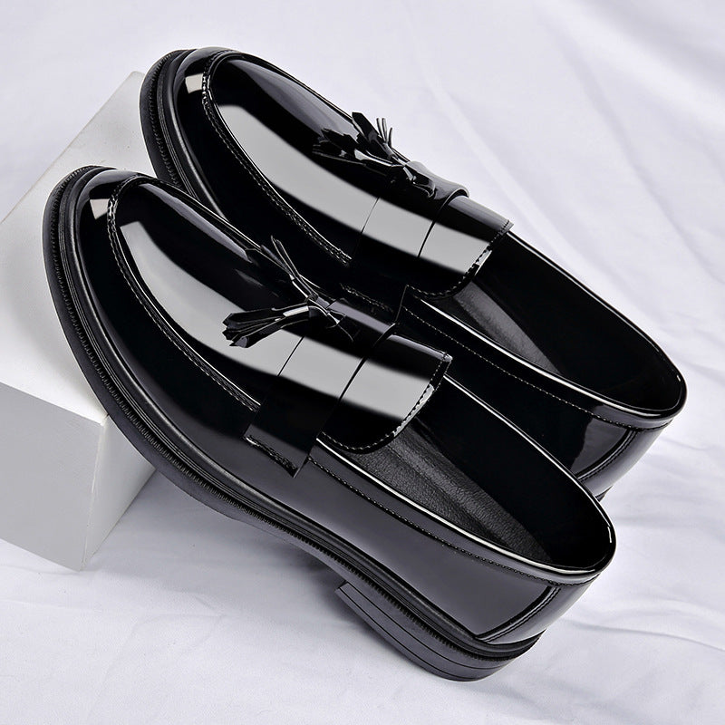 Herren Quasten Slipper mit glänzendem Finish Drune