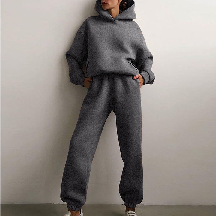 Damen Oversized Hoodie und Jogginghose Set Drune