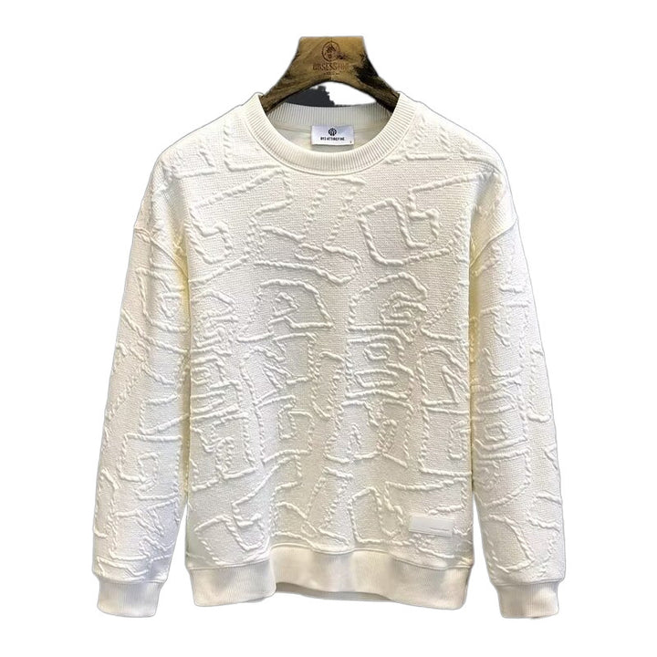 Damen Modischer Sweater mit 3D-Struktur Drune