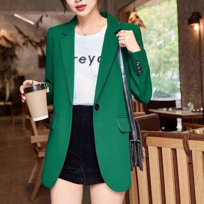 Damen modern geschnittener Blazer mit hohen Revers Drune