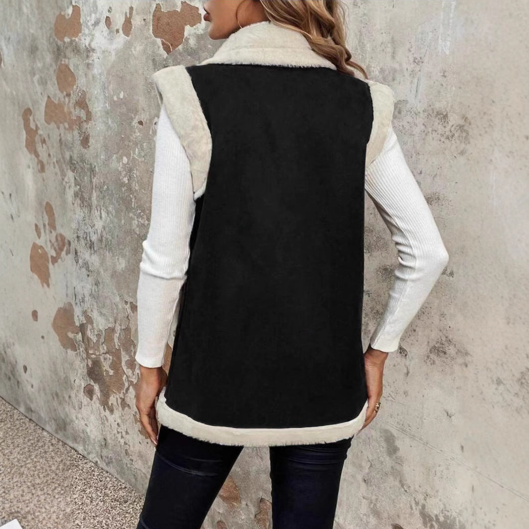 Damen Wolle Mantel Drune