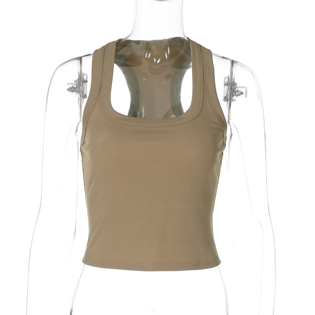 Damen Sportliches Crop-Top Drune