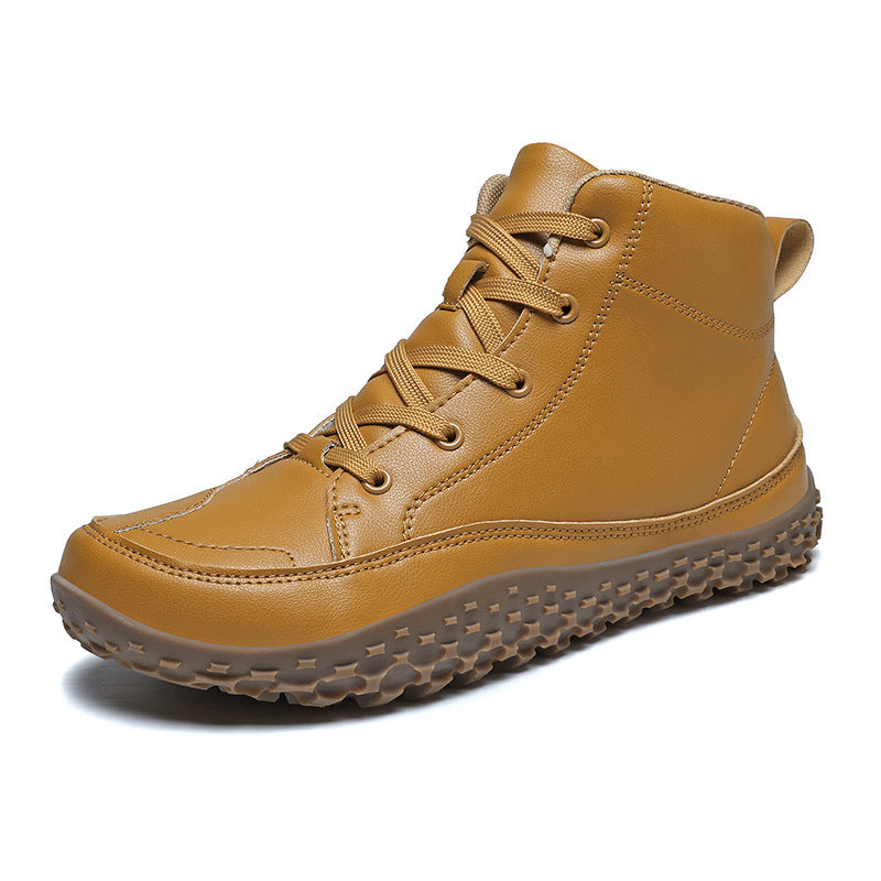 Herren nan urbaner Leder-Sneakerboot mit gepolstertem Schaft und griffiger Profilsohle Drune