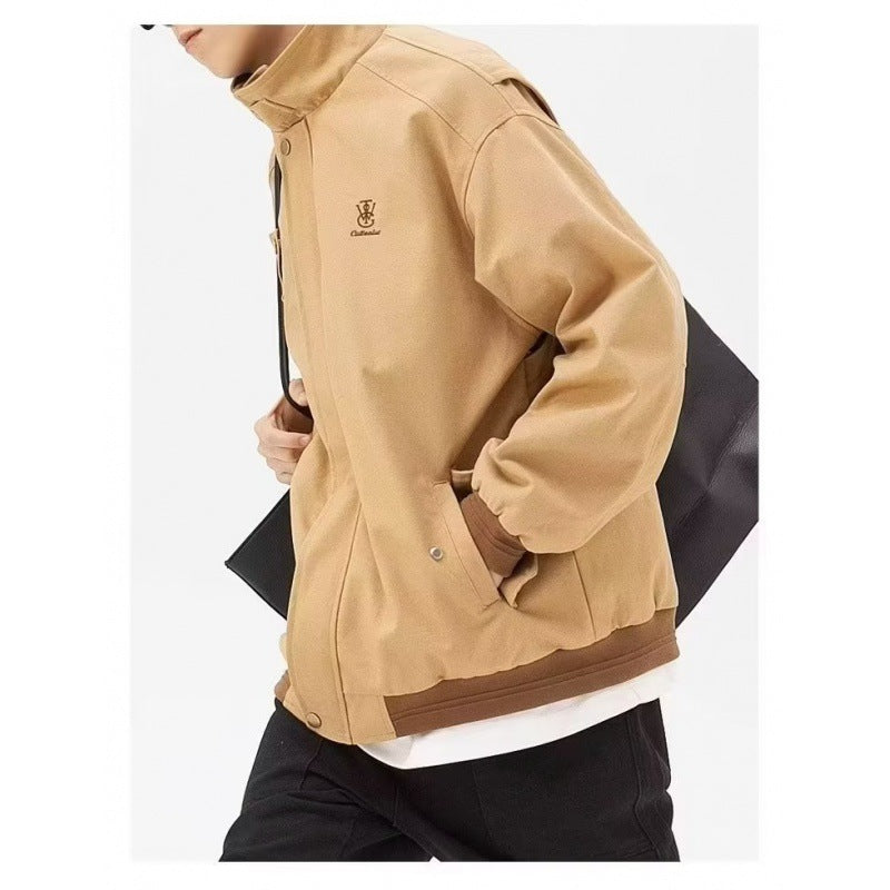 Herren robuste Arbeitsjacke mit multifunktionalen Taschen und elastischen Bündchen Drune