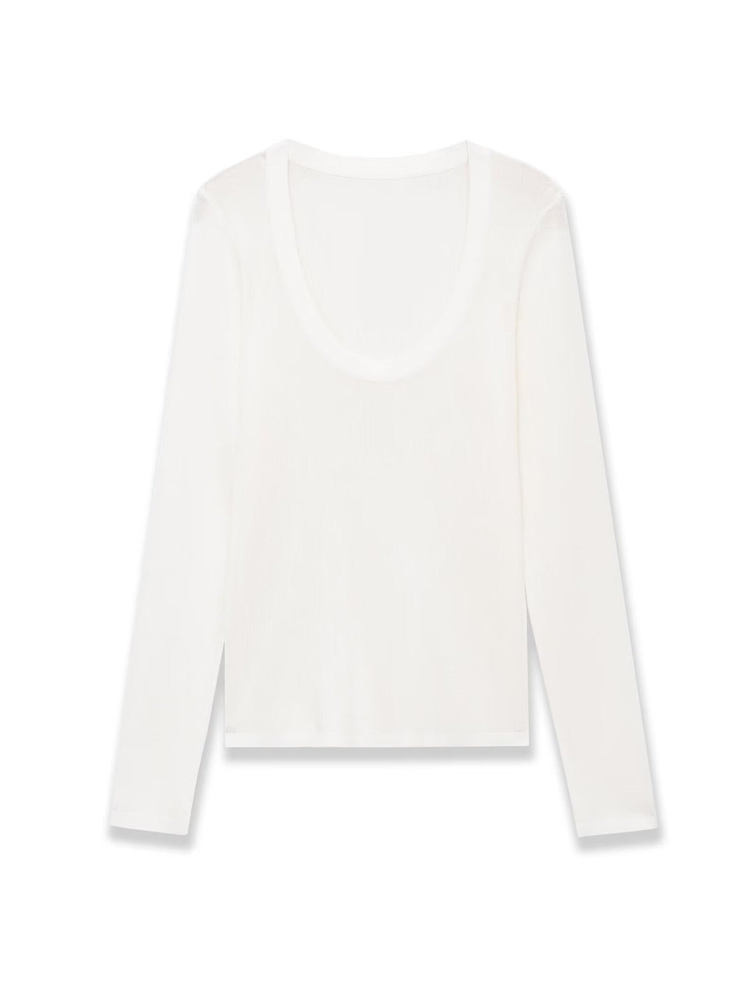 Damen Feinstrick-Pullover mit tiefem U-Ausschnitt und schmaler Silhouette Drune
