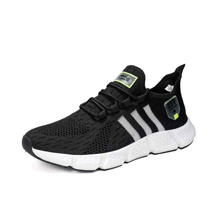 Herren Atmungsaktive Strick-Sneaker mit dämpfender Schaumsohle und Stretch-Fersenlasche Drune