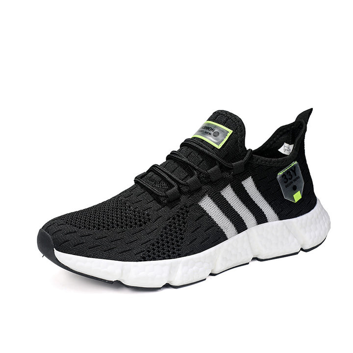 Herren Atmungsaktive Strick-Sneaker mit dämpfender Schaumsohle und Stretch-Fersenlasche Drune