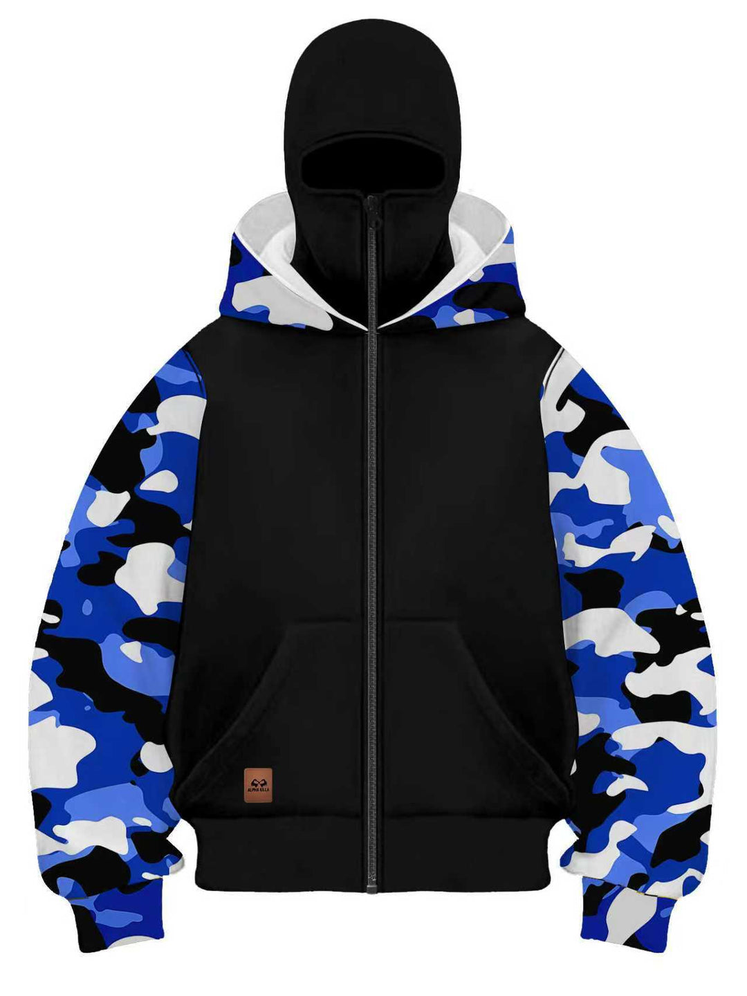 Herren Modische Camouflage Kapuzenjacke Drune