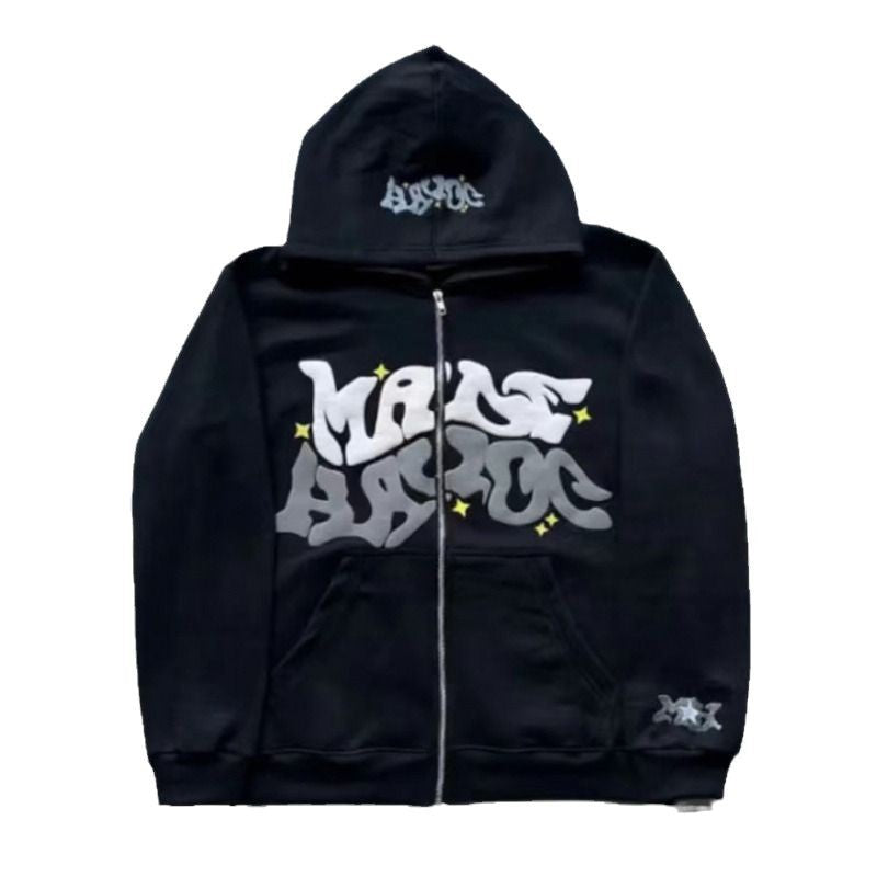 Damen Kapuzenjacke mit grafischem Schriftzug und lässigem Schnitt Drune