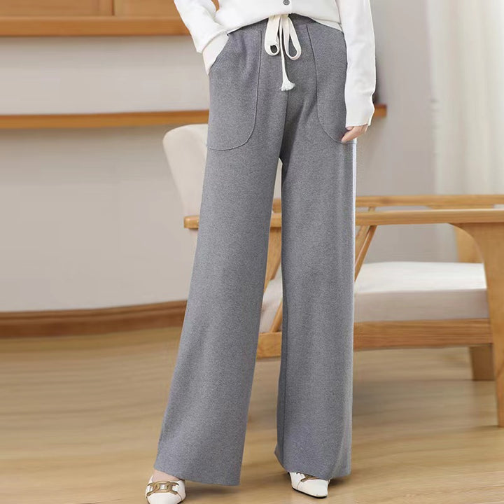 Damen Bequeme und elegante Hosen mit weitem Bein Drune