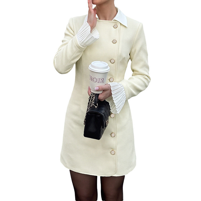 Damen Eleganter Blazer mit Knopfdetails Drune