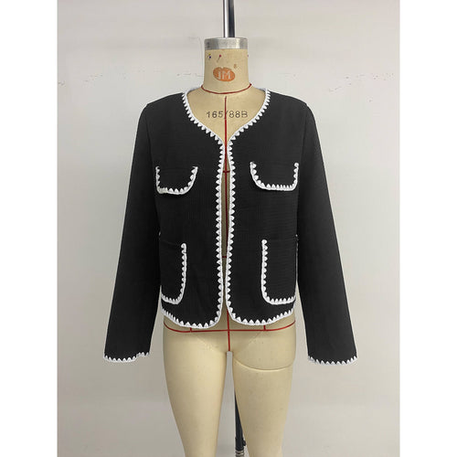 Damen Modejacke mit kontrastierenden Taschen Drune